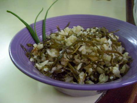 arroz + alga kombu