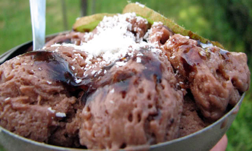 helado de chocolate light