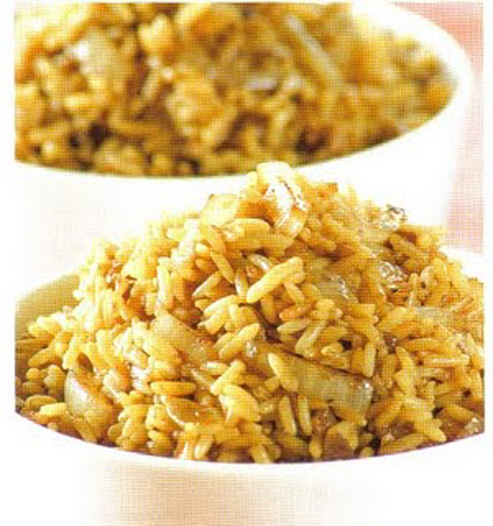 arroz con cebolla