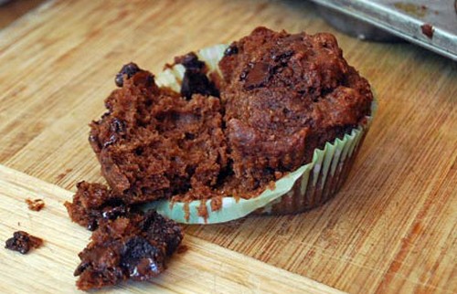 Muffin de chocolate y remolacha