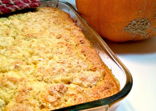 Pie de calabaza y pescado