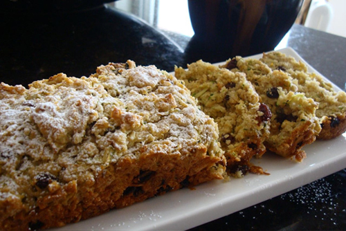 Budín de naranja y calabacín