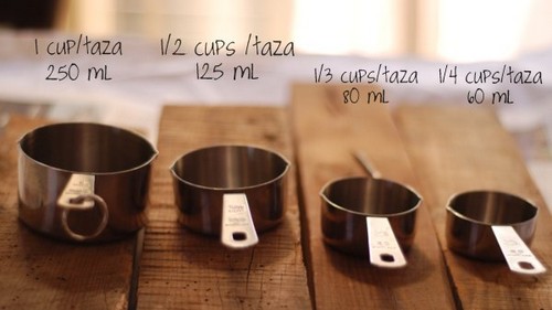 Tazas Gramos Y Dem s Medidas Comida Sana